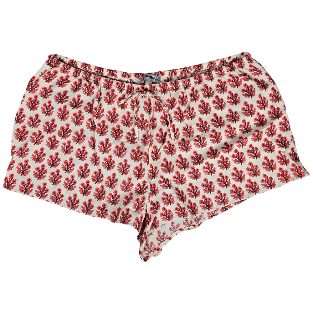 J. Crew Linen-cotton blend pajama‎ short floral print CK351 L